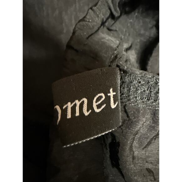 Automet Women's Black Drawstring Low Rise Baggy Parachute Trousers Pants Size S - Picture 6 of 7